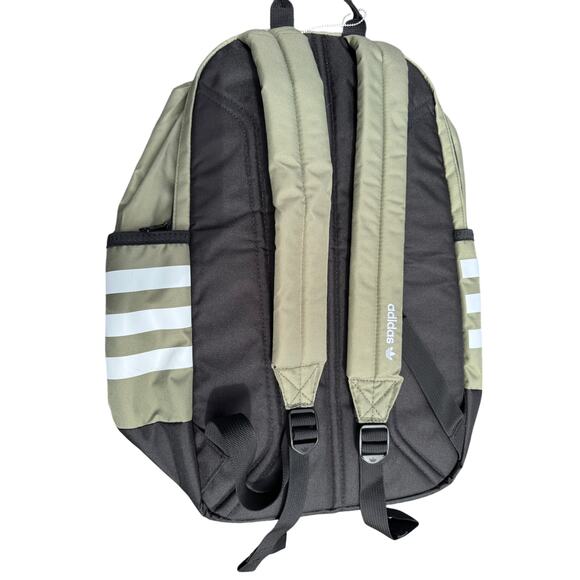 adidas base backpack Foundation Backpack, Stone Wash White/Blue Dawn/Semi Flash Aqua Blue, OSFA Partially made with recycled content from production waste and post Adidas Originals Base Backpack Rain